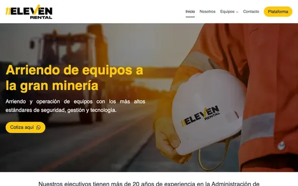 Sitio web de 11 Eleven — Retail, desarrollado por Rómpela