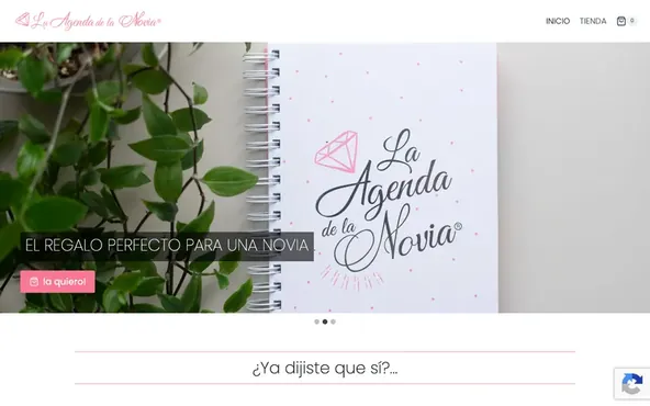 Sitio web de La Agenda de la Novia — Bodas, desarrollado por Rómpela